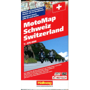 Motorcykelkarta Schweiz Hallwag